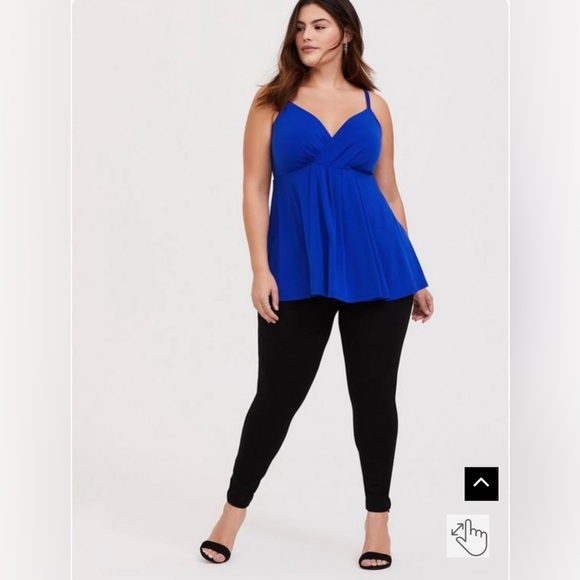 TORRID Studio Knit Surplice Babydoll Cami - Picture 2 of 7